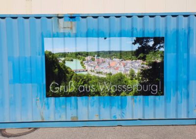 Container Beschriftung Thomas Brei Werbetechnik Digitaldruck Gigapixel Wasserburg